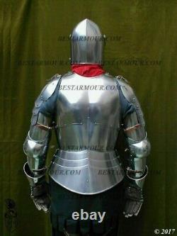 Sca Jeu de Rôle 18GA 15ct Médiévale Complet Corps Armor Suit Avec Buste D Casque