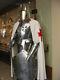Sca Médiévale Suit De Armor 17th Siècle Templier Complet Corps Armure Avec Socle