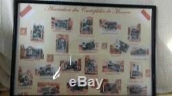 Série complète des 20 Fèves Costa à Monaco Cartes Postales Anciennes sous cadre