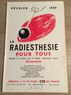 Servranx Radiesthésie pour tous 1959 complète 12 no Radionique ondes de forme