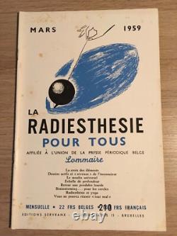 Servranx Radiesthésie pour tous 1959 complète 12 no Radionique ondes de forme