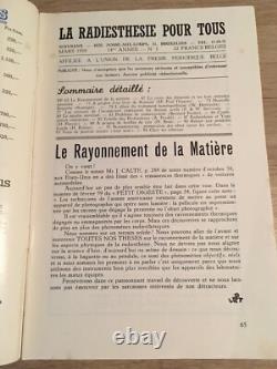Servranx Radiesthésie pour tous 1959 complète 12 no Radionique ondes de forme
