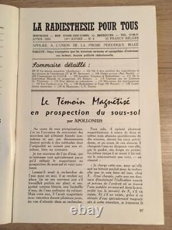 Servranx Radiesthésie pour tous 1959 complète 12 no Radionique ondes de forme