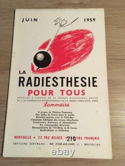 Servranx Radiesthésie pour tous 1959 complète 12 no Radionique ondes de forme