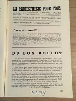 Servranx Radiesthésie pour tous 1959 complète 12 no Radionique ondes de forme