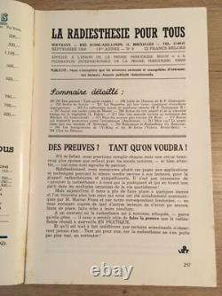 Servranx Radiesthésie pour tous 1959 complète 12 no Radionique ondes de forme