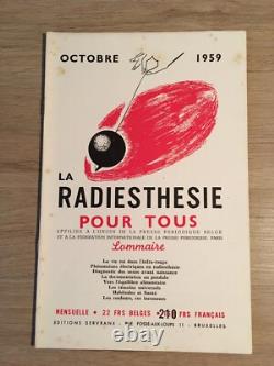 Servranx Radiesthésie pour tous 1959 complète 12 no Radionique ondes de forme