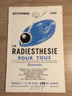 Servranx Radiesthésie pour tous 1959 complète 12 no Radionique ondes de forme