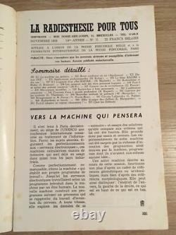 Servranx Radiesthésie pour tous 1959 complète 12 no Radionique ondes de forme