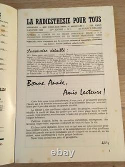 Servranx Radiesthésie pour tous 1960 complète 12 no Radionique ondes de forme