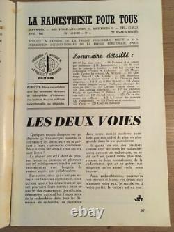 Servranx Radiesthésie pour tous 1960 complète 12 no Radionique ondes de forme