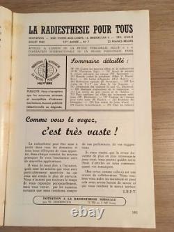 Servranx Radiesthésie pour tous 1960 complète 12 no Radionique ondes de forme