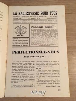 Servranx Radiesthésie pour tous 1960 complète 12 no Radionique ondes de forme