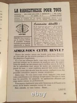 Servranx Radiesthésie pour tous 1960 complète 12 no Radionique ondes de forme