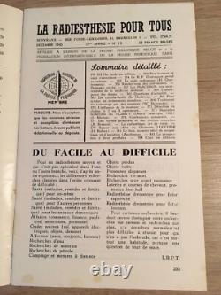 Servranx Radiesthésie pour tous 1960 complète 12 no Radionique ondes de forme