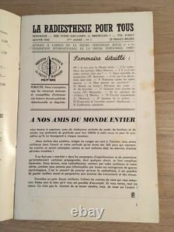 Servranx Radiesthésie pour tous 1962 complète 12 no Radionique ondes de forme