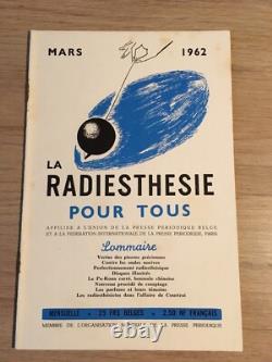 Servranx Radiesthésie pour tous 1962 complète 12 no Radionique ondes de forme