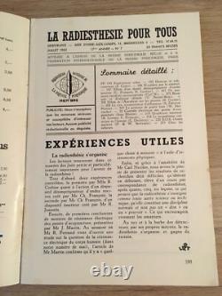 Servranx Radiesthésie pour tous 1962 complète 12 no Radionique ondes de forme