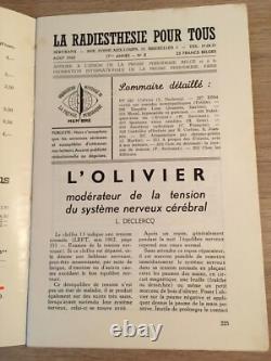 Servranx Radiesthésie pour tous 1962 complète 12 no Radionique ondes de forme