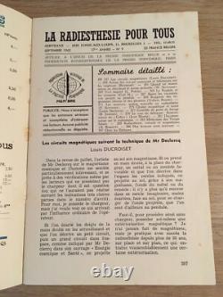 Servranx Radiesthésie pour tous 1962 complète 12 no Radionique ondes de forme