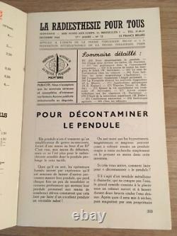 Servranx Radiesthésie pour tous 1962 complète 12 no Radionique ondes de forme