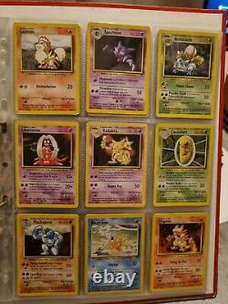 Set de base 102/102 COMPLET Cartes Pokémon Wizards + Album Trading Card Game