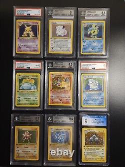 Set de base? Edition 1 Complet NM Mint Pokemon Wizards BGS 8.5 Dracaufeu