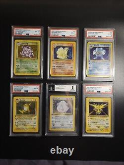 Set de base? Edition 1 Complet NM Mint Pokemon Wizards BGS 8.5 Dracaufeu