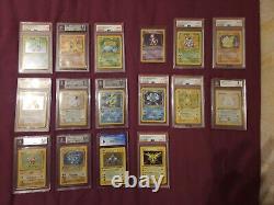 Set de base? Edition 1 Complet NM Mint Pokemon Wizards BGS 8.5 Dracaufeu