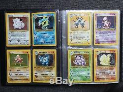 Set de base complet cartes Pokémon 1ère Édition et Album Officiel