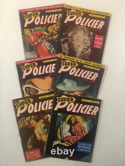 Super Policier Magazine Collection complète des 6 numéros -TBE/NEUF