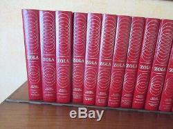 Superbes 43 Volumes de Zola collection complète Editions Fasquelles années 1960