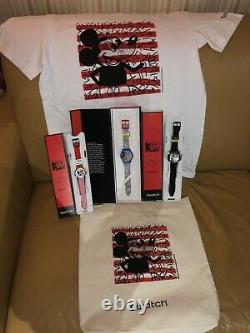 Swatch collection Complete De 3 Montres Mikey X Keith Haring+tote Bag+tee Shirt