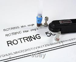 Système de lettrage Rotring Controlled Lettering System complet n°460900