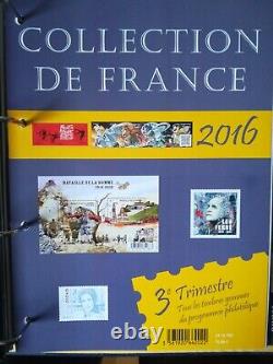TIMBRES COLLECTION DE FRANCE ANNÉE COMPLÈTE 2016 NEUFS ss BLISTER