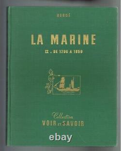 TINTIN / HERGÉ LA MARINE 2 Collection VOIR ET SAVOIR Complet 60 chromos 1963