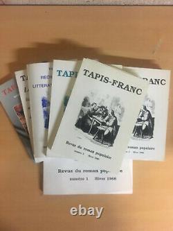 Tapis-Franc Revue du Roman Populaire Collection complète des 8 numéros TBE