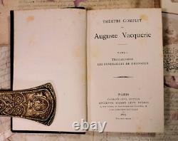 Théâtre complet de Auguste Vacquerie 2/2, Calmann Levy, livres anciens, 1879