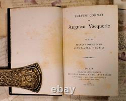 Théâtre complet de Auguste Vacquerie 2/2, Calmann Levy, livres anciens, 1879