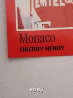 Thierry HENRY Rookie PANINI FOOT 97 Monaco image sticker CHAMPIONNAT DE FRANCE