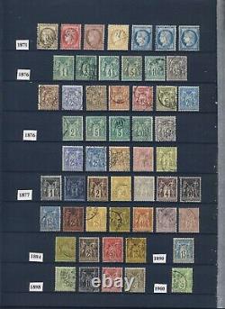 Très belle collection complète de France de 1849 à 1959 (val. Cat. Env. 45000)