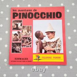 Très rare album Panini les aventures de pinocchio 1972 neuf et son set complet