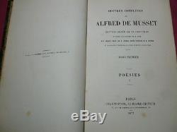 UVRES COMPLÈTES DE ALFRED DE MUSSET 10/10 vols 1877