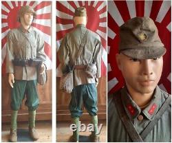 Uniforme complet de soldat japonais WW2, avec mannequin