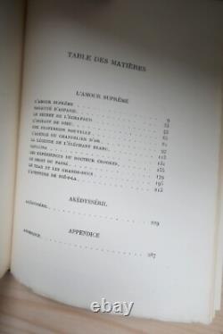 Villiers de l'Isle-Adam L'amour suprême-Akédysséril 1924 -Oeuvres complètes